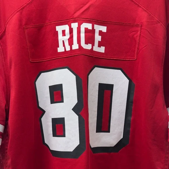Nike Jerry Rice #80 Alternate Game Jersey - Picture 9 of 12